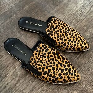 Cheeta Print Slip-on Sandal Women 7